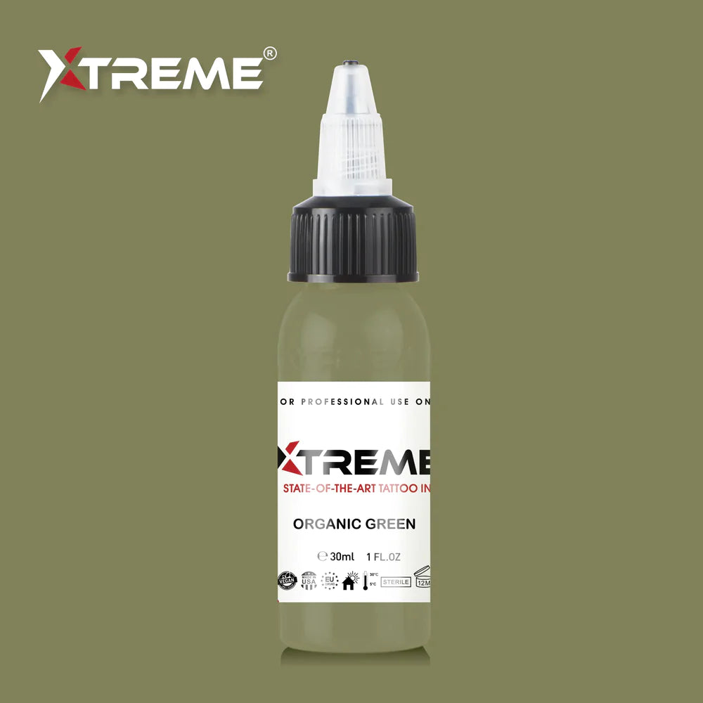 Xtreme ink - ORGANIC GREEN TATTOO INK - 30 ml / 1 oz