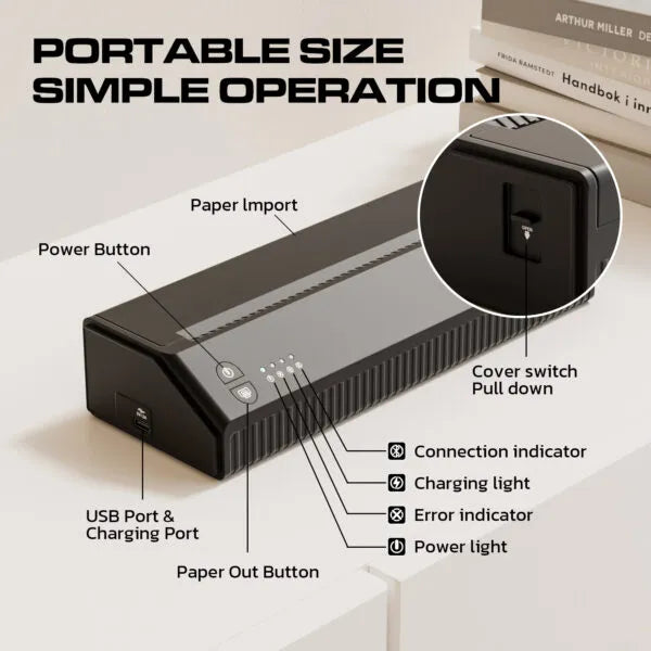 Nouveau Thermocopieur portatif bluetooth USB 2023 2500mAh