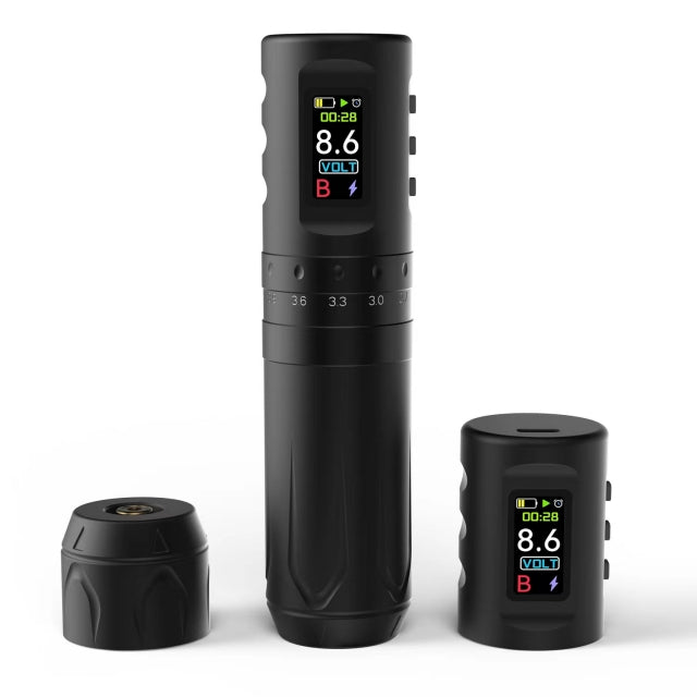 Machine Scorphtattoo de stylo de tatouage sans fil avec des coups de 2,4 à 4,2 mm modifiables avec une batterie d'affichage à LED numérique de 1500 mAh