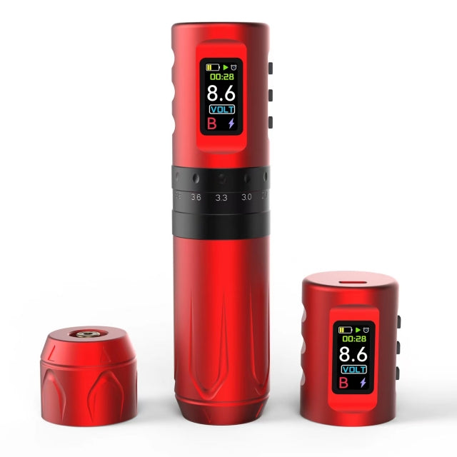Machine Scorphtattoo de stylo de tatouage sans fil avec des coups de 2,4 à 4,2 mm modifiables avec une batterie d'affichage à LED numérique de 1500 mAh