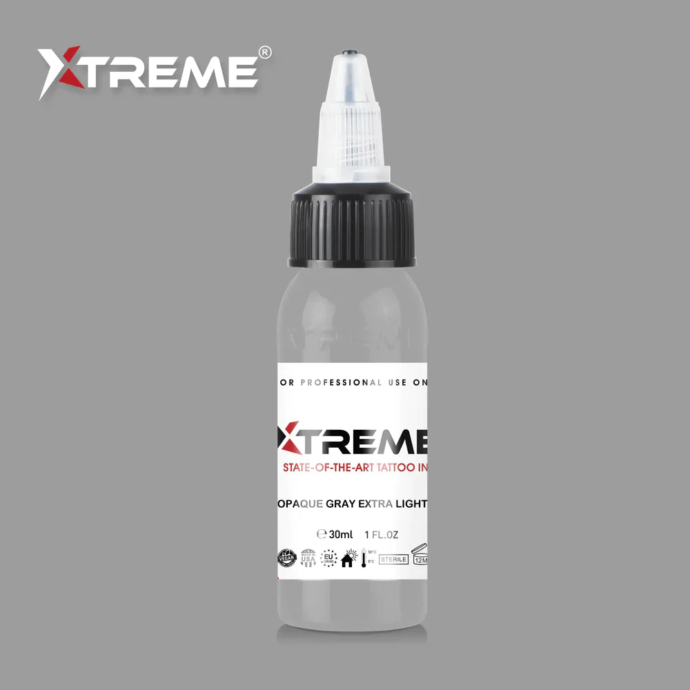 Xtreme ink - OPAQUE GRAY EXTRA LIGHT TATTOO INK - 30 ml / 1 oz