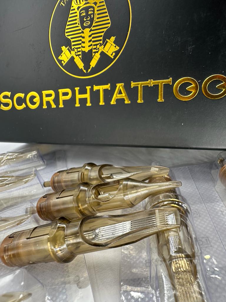Boite cartouches Scorphtattoo Shader ( ombrage ) Ø 0,30 long taper - 20 pcs