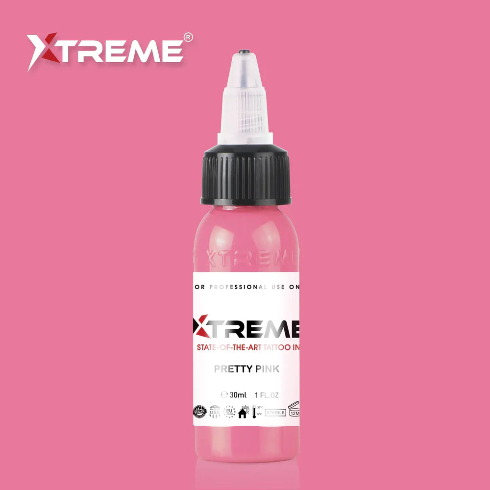 Tinta Xtreme - TINTA DE TATUAJE ROSA BONITA - 30ml / 1oz