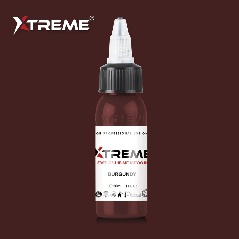 Xtreme ink - BURGUNDY TATTOO INK - 30 ml / 1 oz