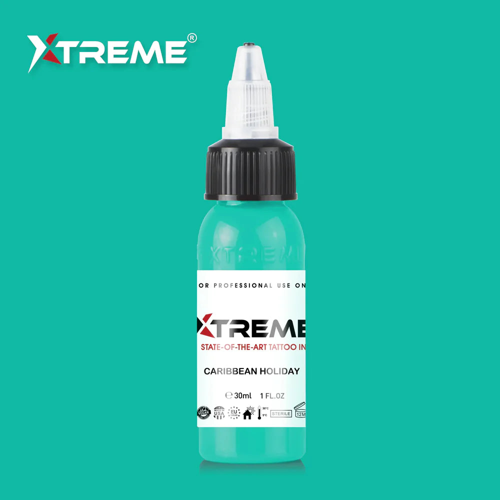 Xtreme ink - TINTA PARA TATUAJE DE VACACIONES DEL CARIBE - 30ml / 1oz