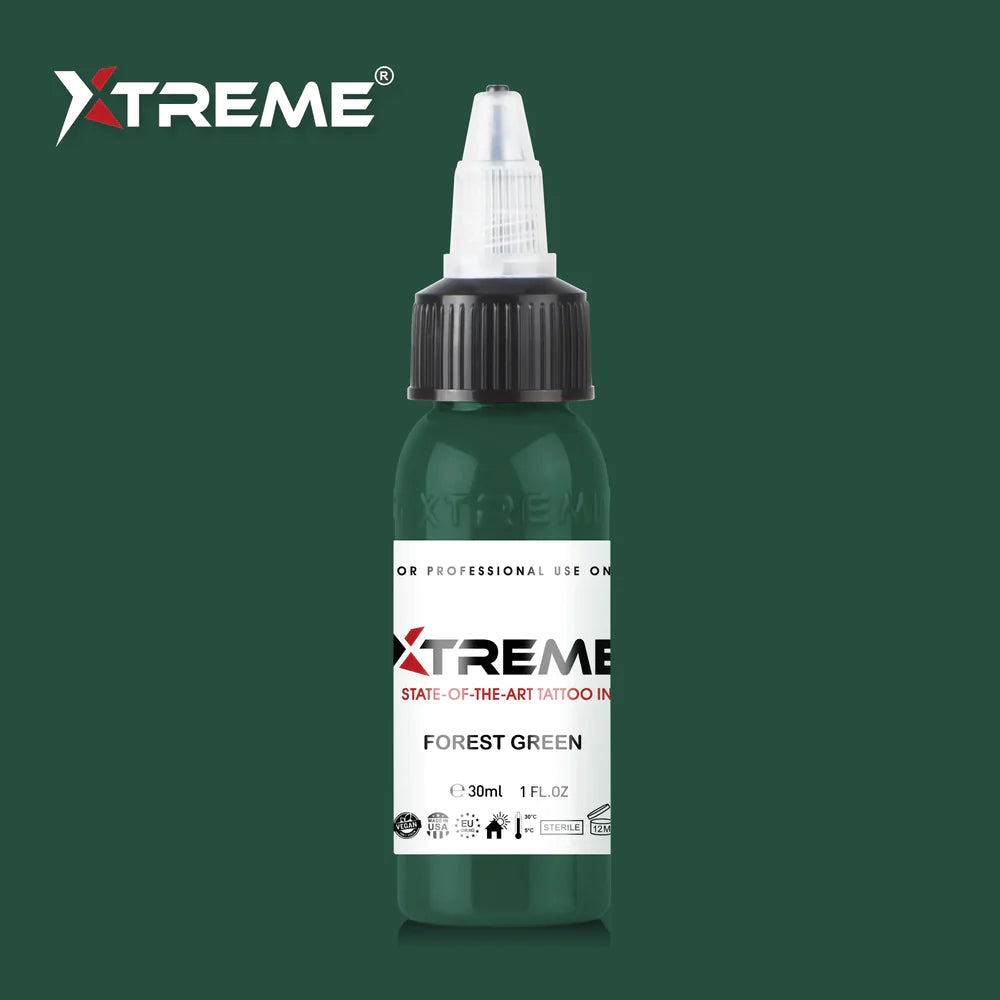 Xtreme ink - FOREST GREEN TATTOO INK - 30 ml / 1 oz