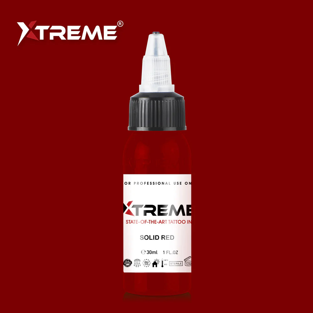 Xtreme ink - SOLID RED TATTOO INK - 30ml / 1oz