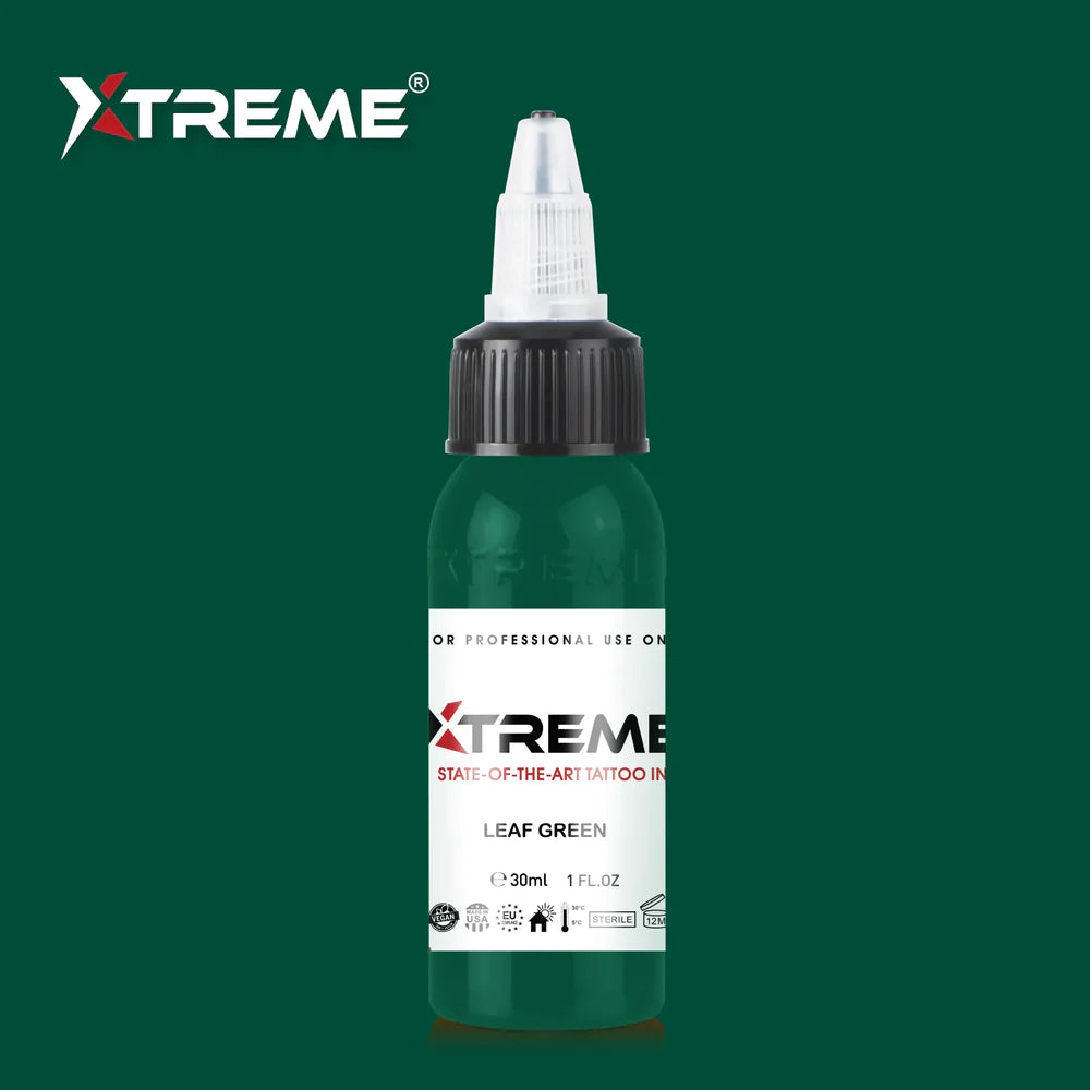 Xtreme ink - LEAF GREEN TATTOO INK - 30ml / 1oz