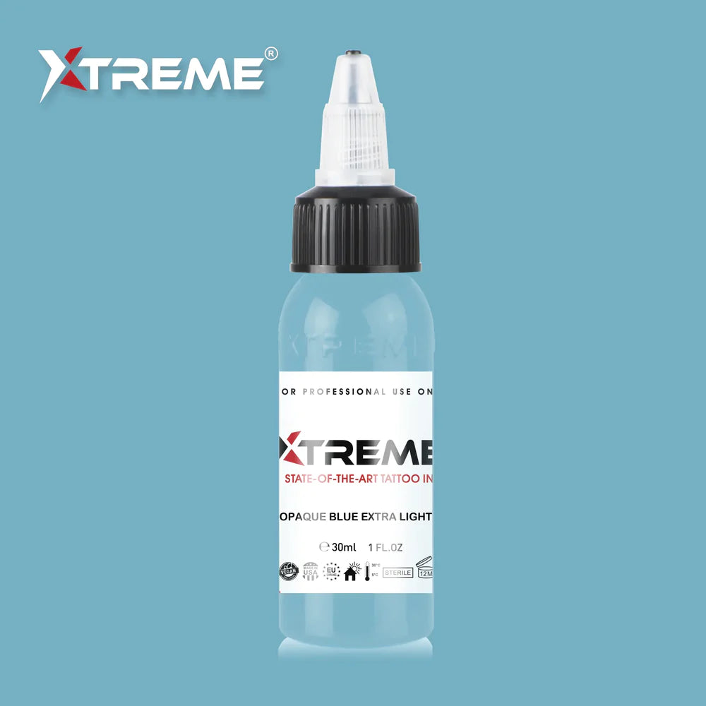 Xtreme ink - TINTA DE TATUAJE EXTRA LIGERA AZUL OPACA - 30 ml / 1 oz