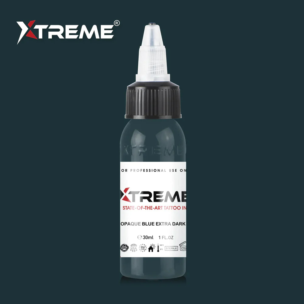 Xtreme ink - TINTA DE TATUAJE EXTRA OSCURO AZUL OPANO - 30 ml / 1 oz