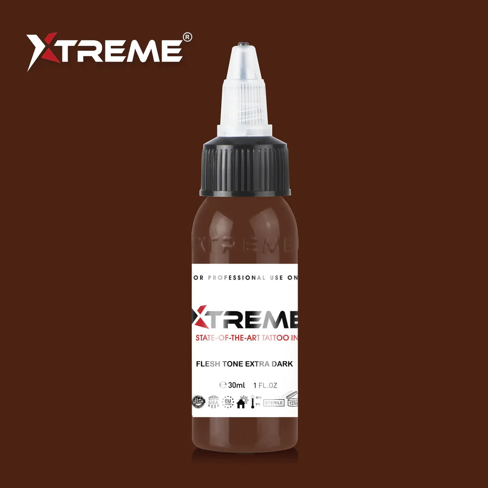 Tinta Xtreme - TONO FLESH EXTRA OSCURO - 30 ml / 1 oz