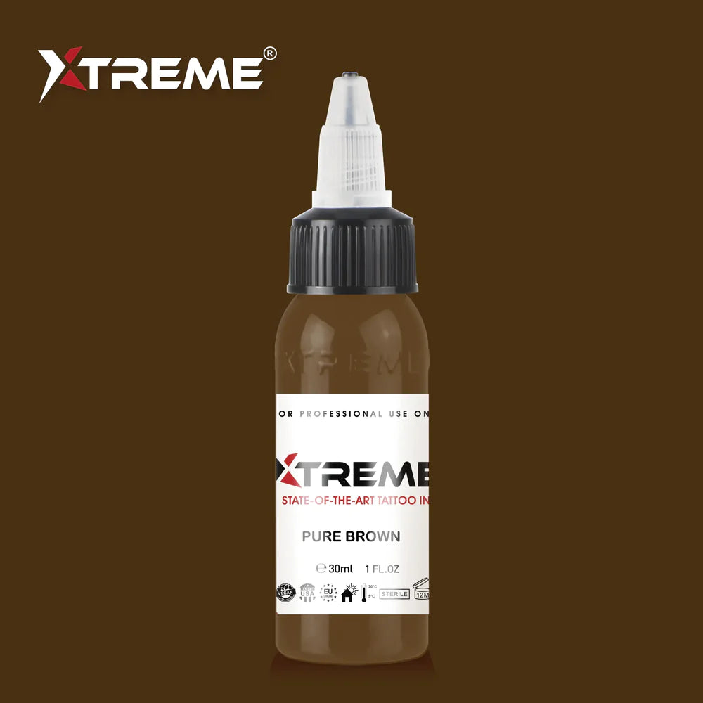 Xtreme ink - PURE BROWN TATTOO INK - 30ml / 1oz