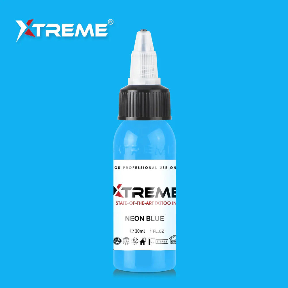 Xtreme ink - NEON BLUE TATTOO INK - 30ml / 1oz