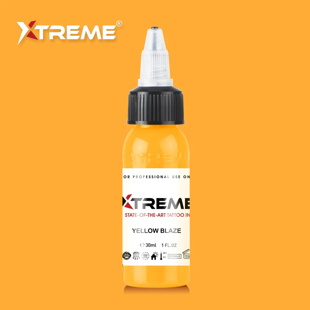Xtreme ink - YELLOW BLAZE TATTOO INK - 30ml / 1oz