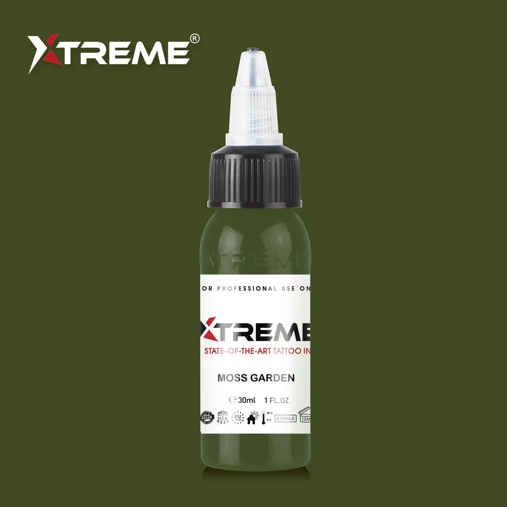 Tinta Xtreme - TINTA DE TATUAJE MOSS GARDEN - 30ml / 1oz