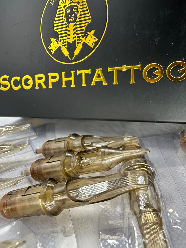 Box of Scorphtattoo Shader cartridges (shading) Ø 0.30 long taper - 20 pcs